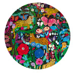 Jaguars and Butterflies 500 Piece Round Puzzle | Unique Fun Gifts