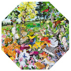 Edible Mushrooms 500 Piece Octagon Puzzle by eeBoo | Unique Fun Gifts