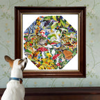 Poisonous Mushrooms 500 Piece Octagon Puzzle by eeBoo | Unique Fun Gifts