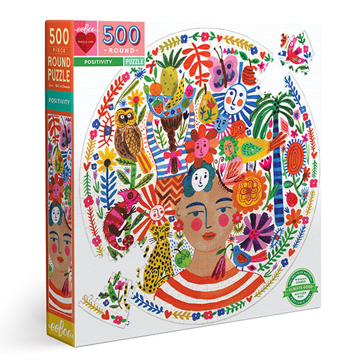 Positivity 500 Piece Round Puzzle eeBoo