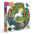 Unicorn Garden 500 Piece Round Puzzle | Fun Unique Gifts for Women