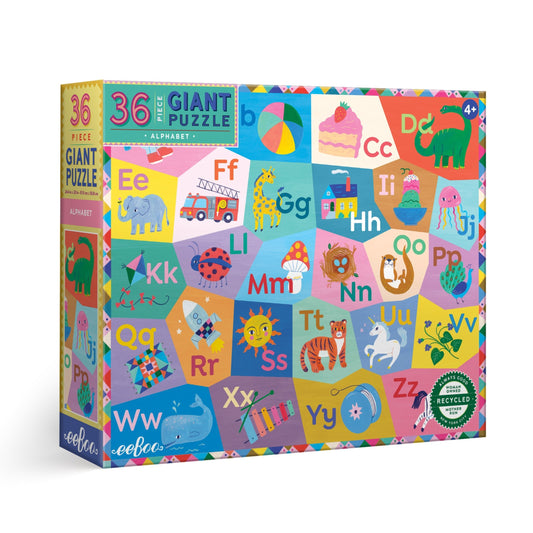 Alphabet 36 Piece Giant Puzzle by eeBoo | Unique Fun Gifts