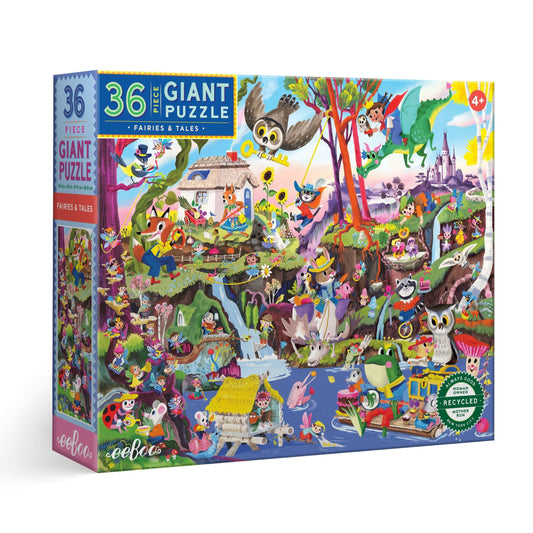 Fairies & Tales 36 Piece Giant Puzzle by eeBoo | Unique Fun Gifts