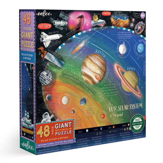 Solar System & Beyond 48 Piece Giant Floor Puzzle for Kids Ages 3-8