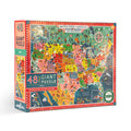 USA 48 Giant Jigsaw Puzzle by eeBoo | Unique Fun Gifts
