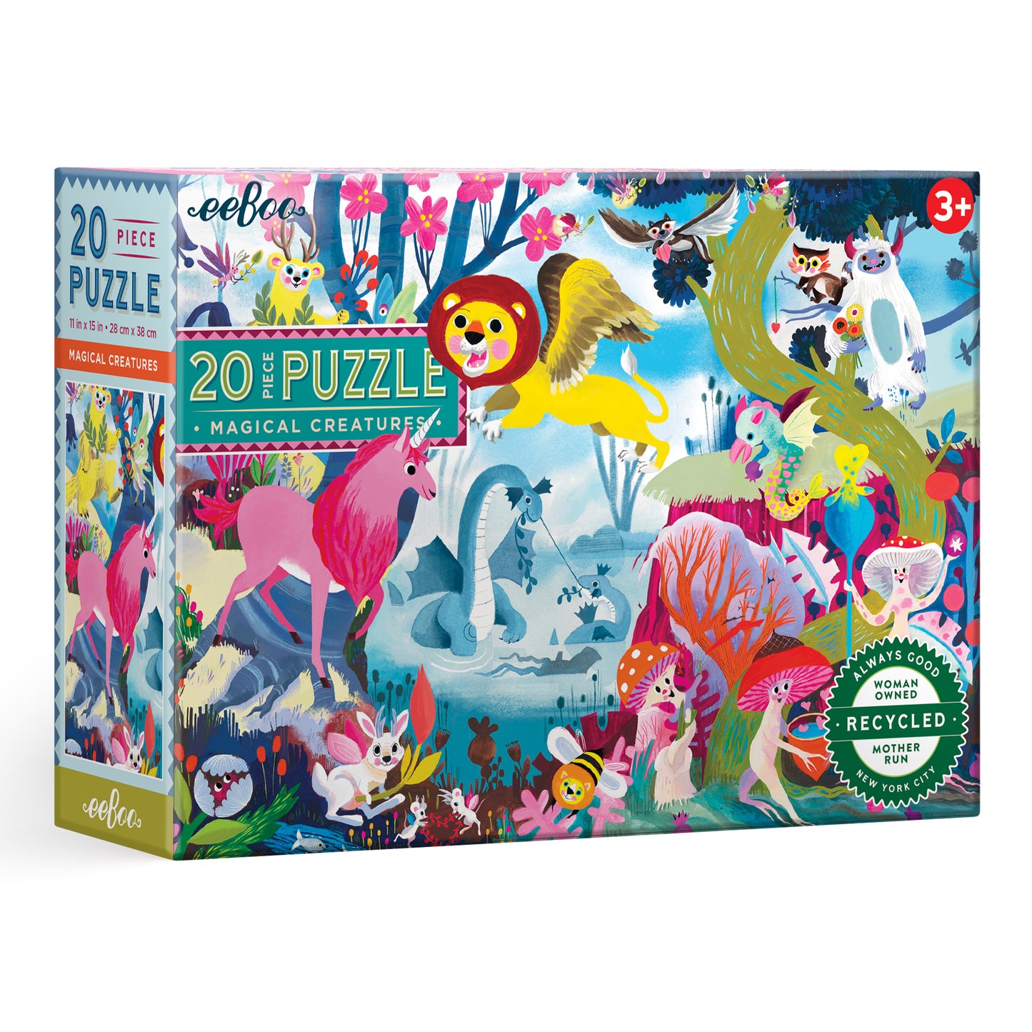 Animal ABC Alphabet 20 Piece Big Puzzle by eeBoo for Kids Ages 3+