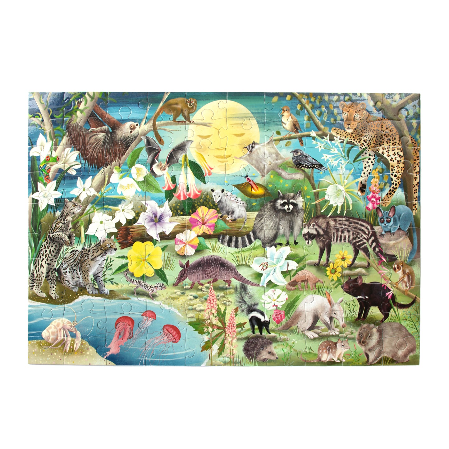 Love of Nocturnal Life 100 Piece Jigsaw Puzzle by eeBoo | Unique Fun Gifts