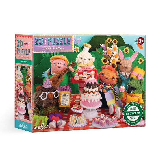 Cake Party 20 Piece Jigsaw Puzzle by eeBoo | Unique Fun Gifts
