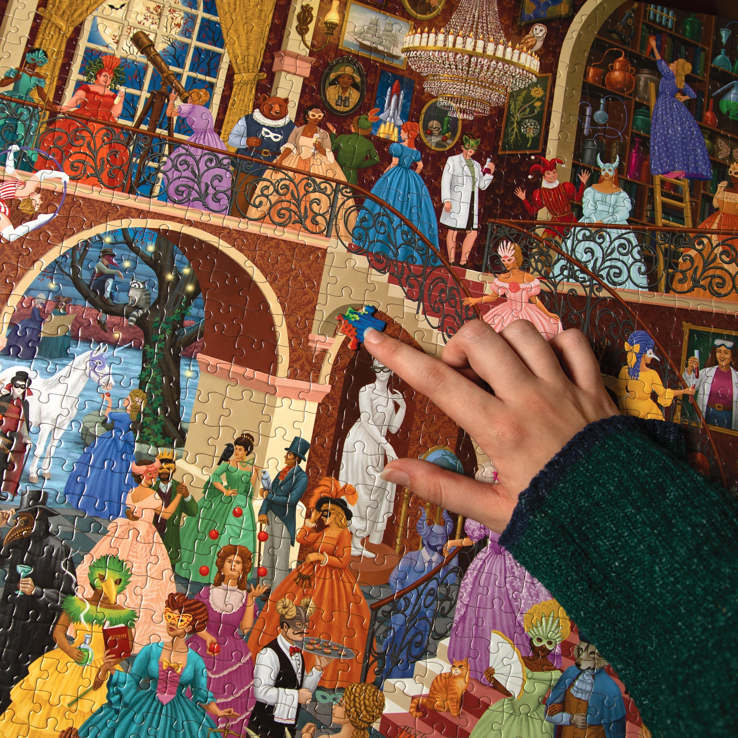 Alchemist's Masquerade 1000 Sq Jigsaw Puzzle by eeBoo | Unique Beautiful Gifts
