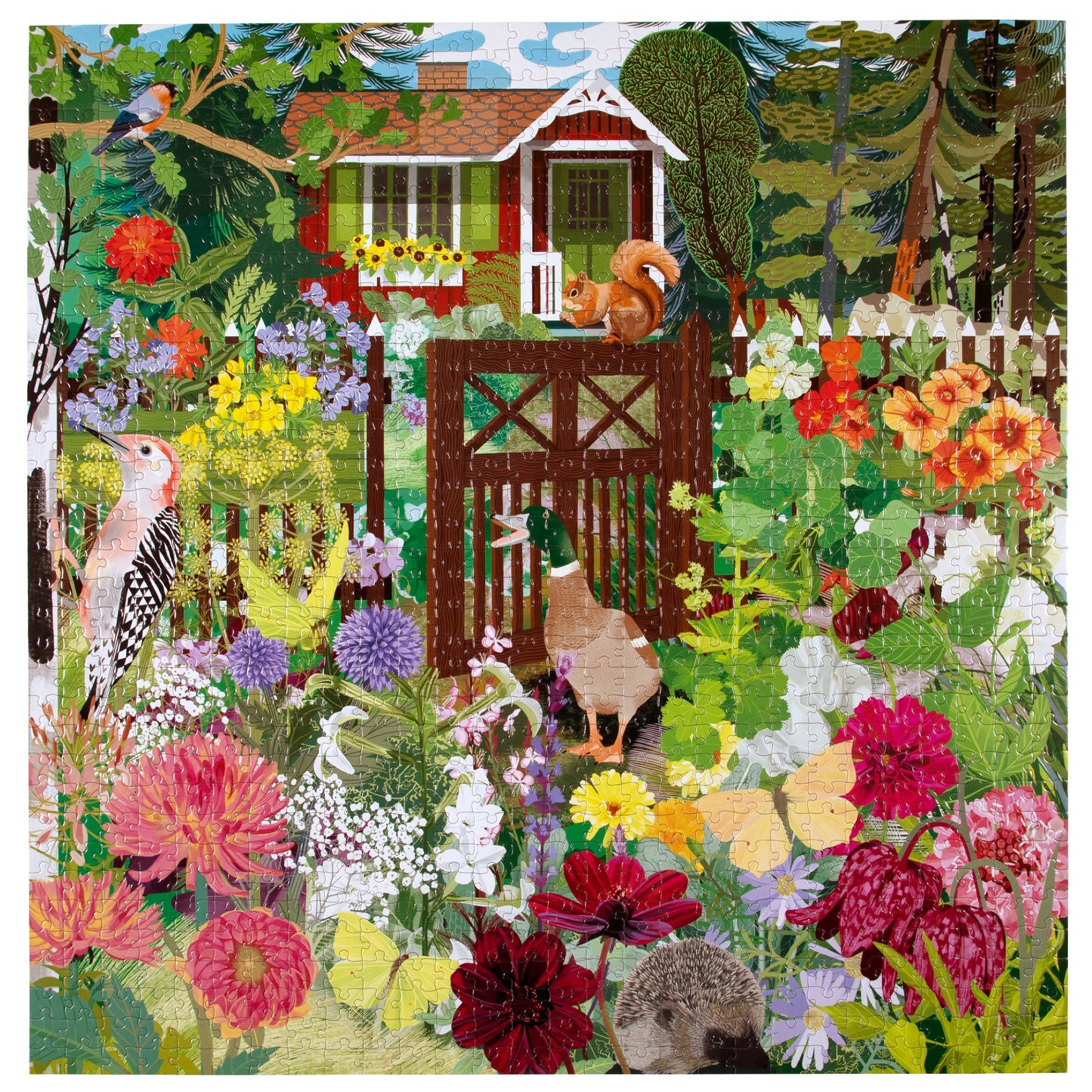 Scandinavian Garden 1000 Piece Jigsaw Puzzle by eeBoo | Unique Beautiful Gifts