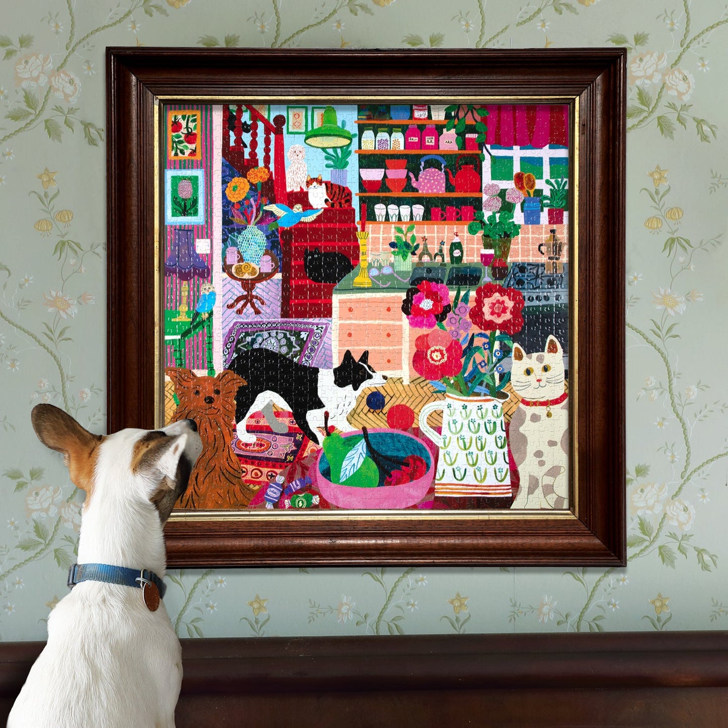 Pets in the Kitchen 1000 Piece Jigsaw Puzzle by eeBoo | Unique Beautiful Gifts