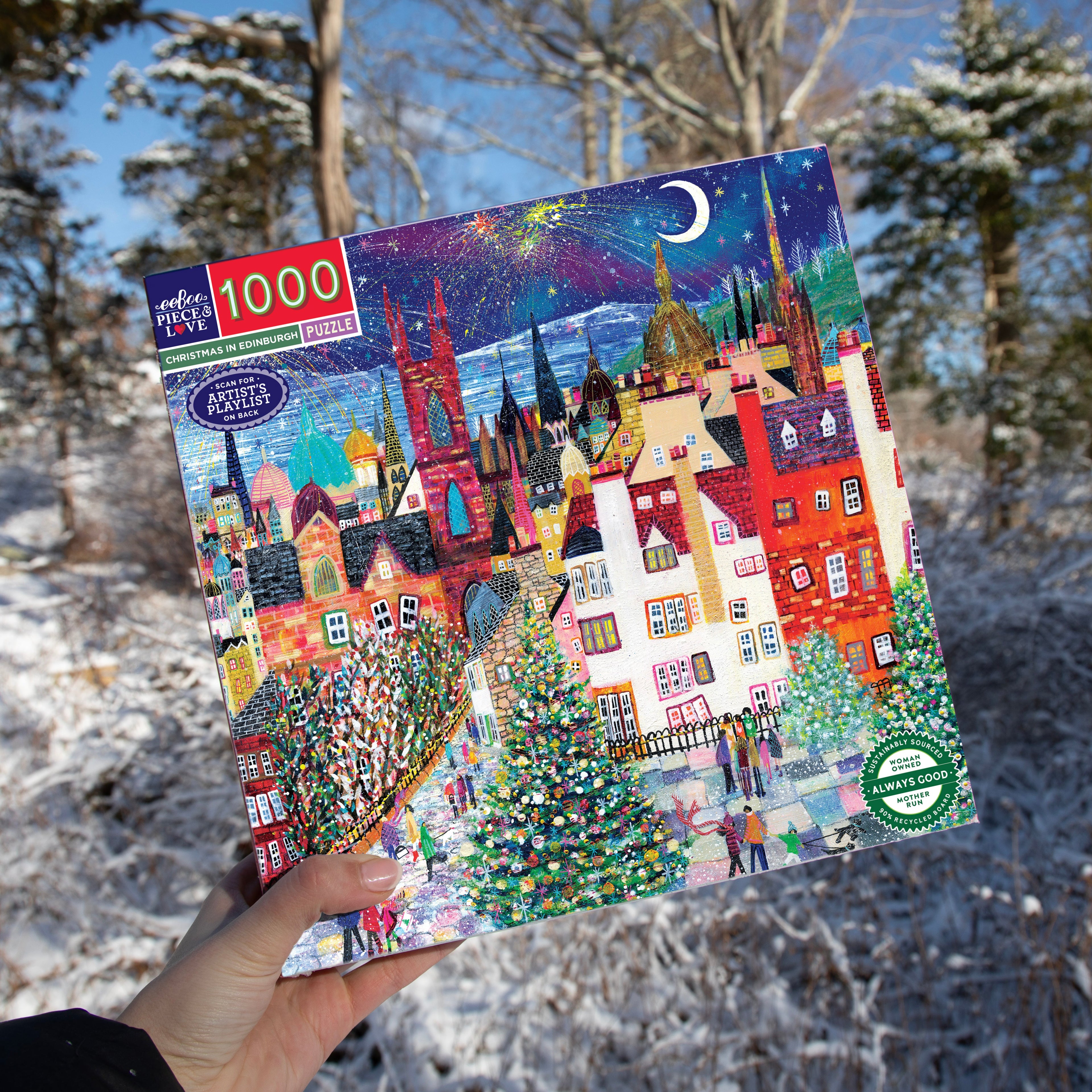 Christmas in Edinburgh 1000 Piece Puzzle