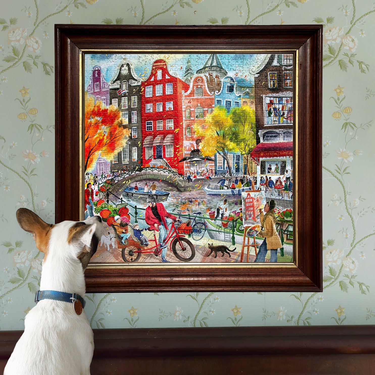 Artists in Amsterdam 1000 Piece Puzzle by eeBoo | Unique Beautiful
