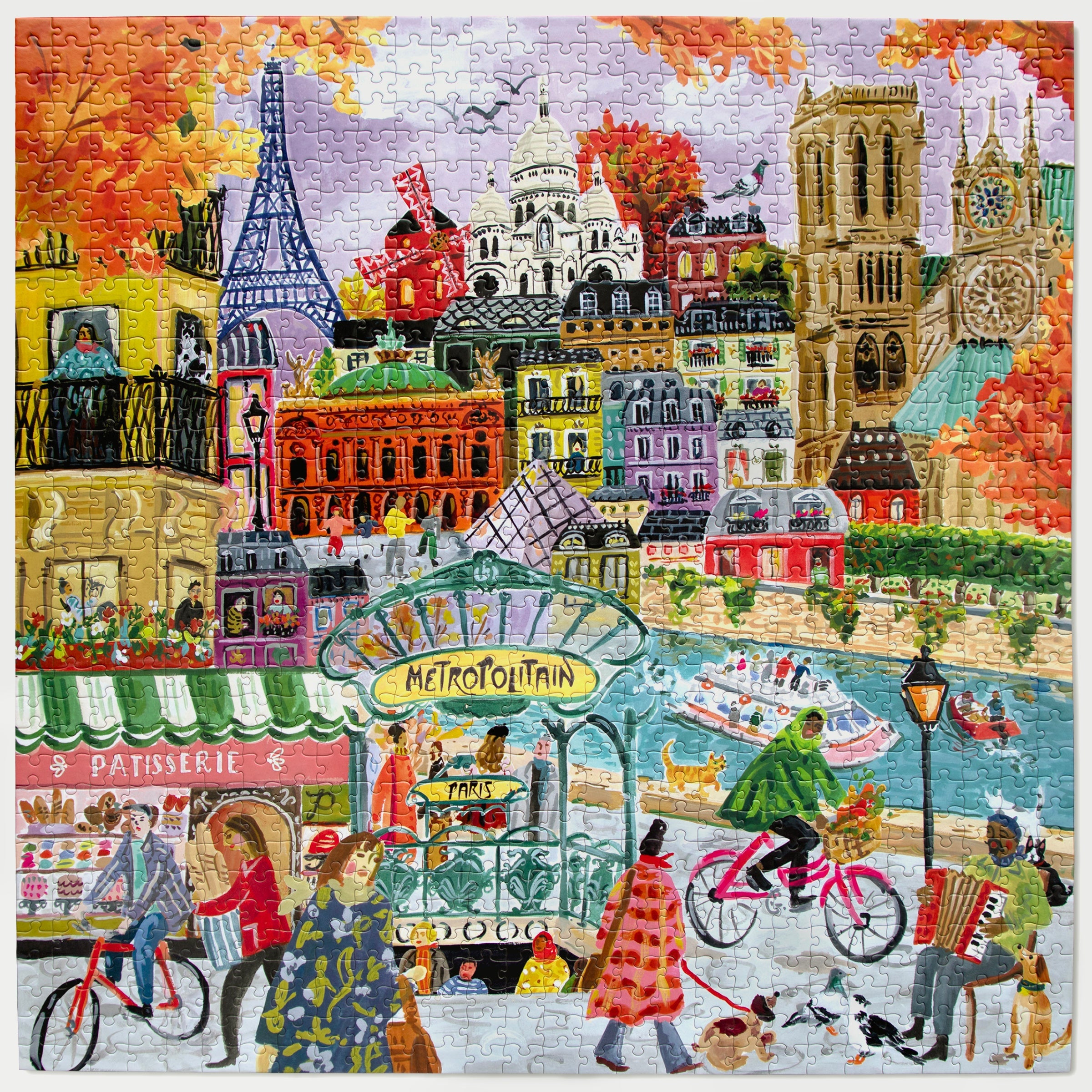 Paris in Autumn 1000 Piece Puzzle by eeBoo | Unique Beautiful Gifts