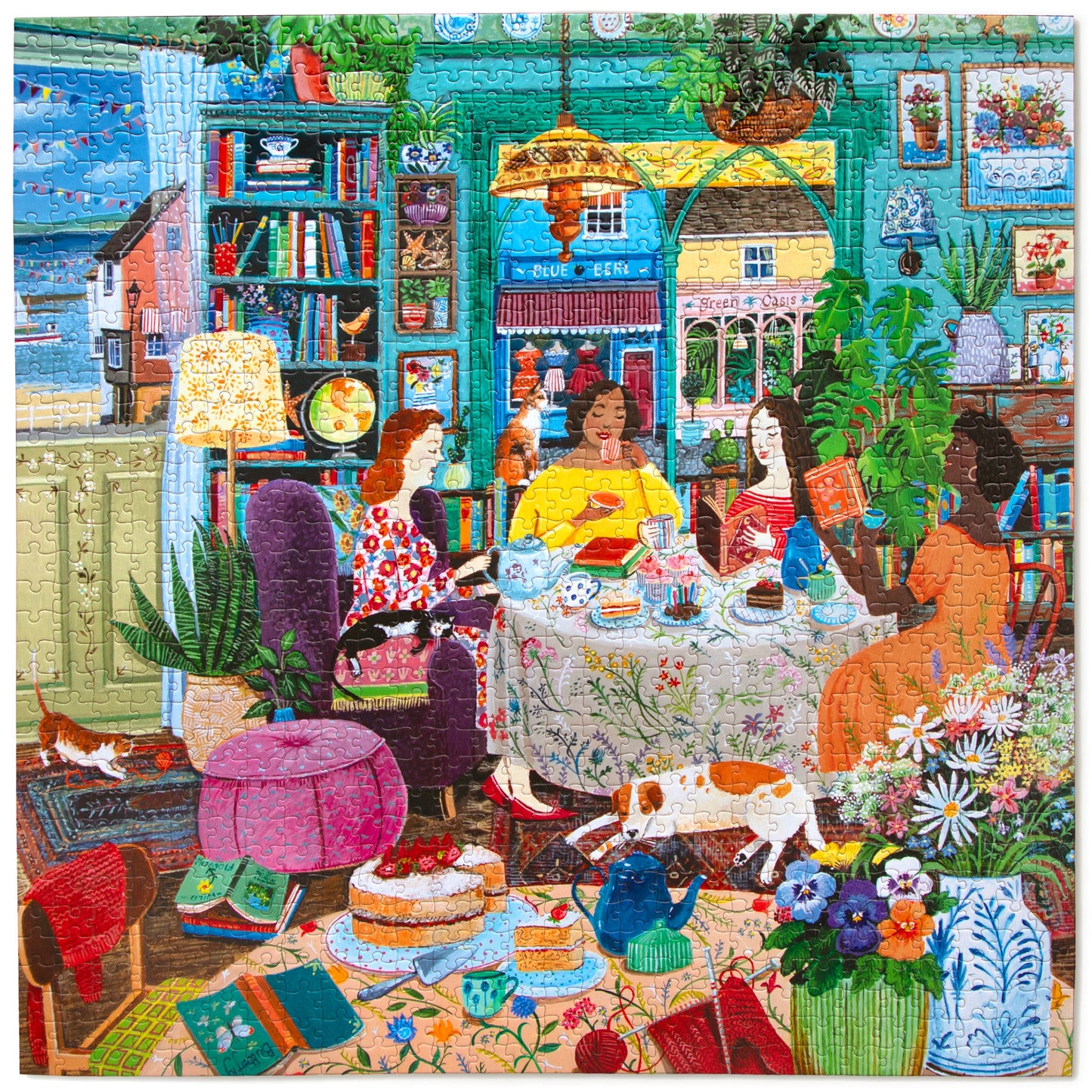 Books & Tea by the Sea 1000 Piece Puzzle