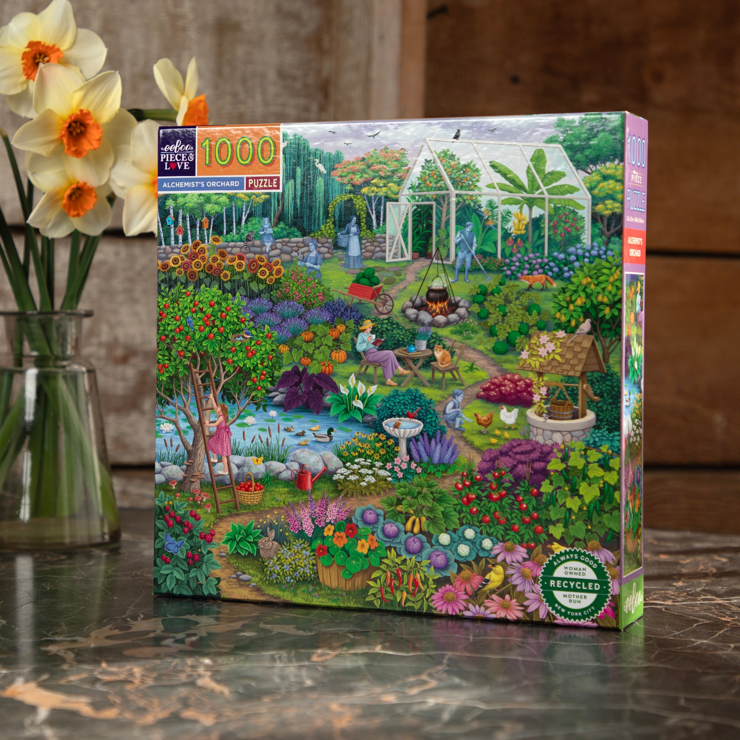 Alchemist's Orchard 1000 Piece Jigsaw Puzzle by eeBoo | Unique Fun Gifts