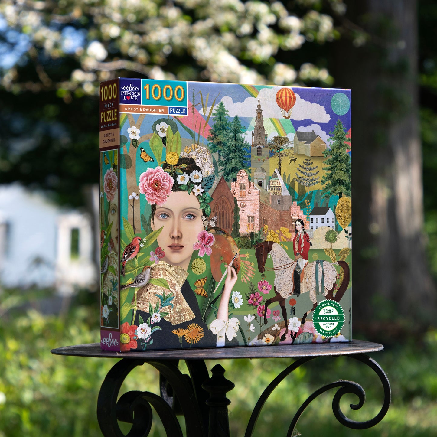 Artist & Daughter 1000 Piece Jigsaw Puzzle | eeBoo Piece & Love Unique Gifts for Women