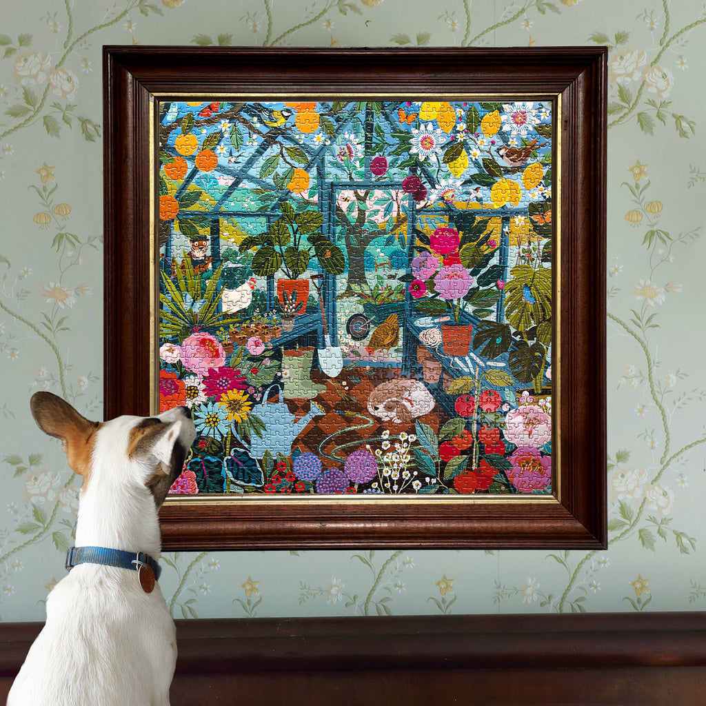 English Greenhouse 1000 Piece Jigsaw Puzzle by eeBoo | Unique Fun Gifts