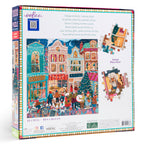 A Happy Holiday 1000 Piece Square Jigsaw Puzzle by eeBoo | Holiday Gifts for Adults and Women