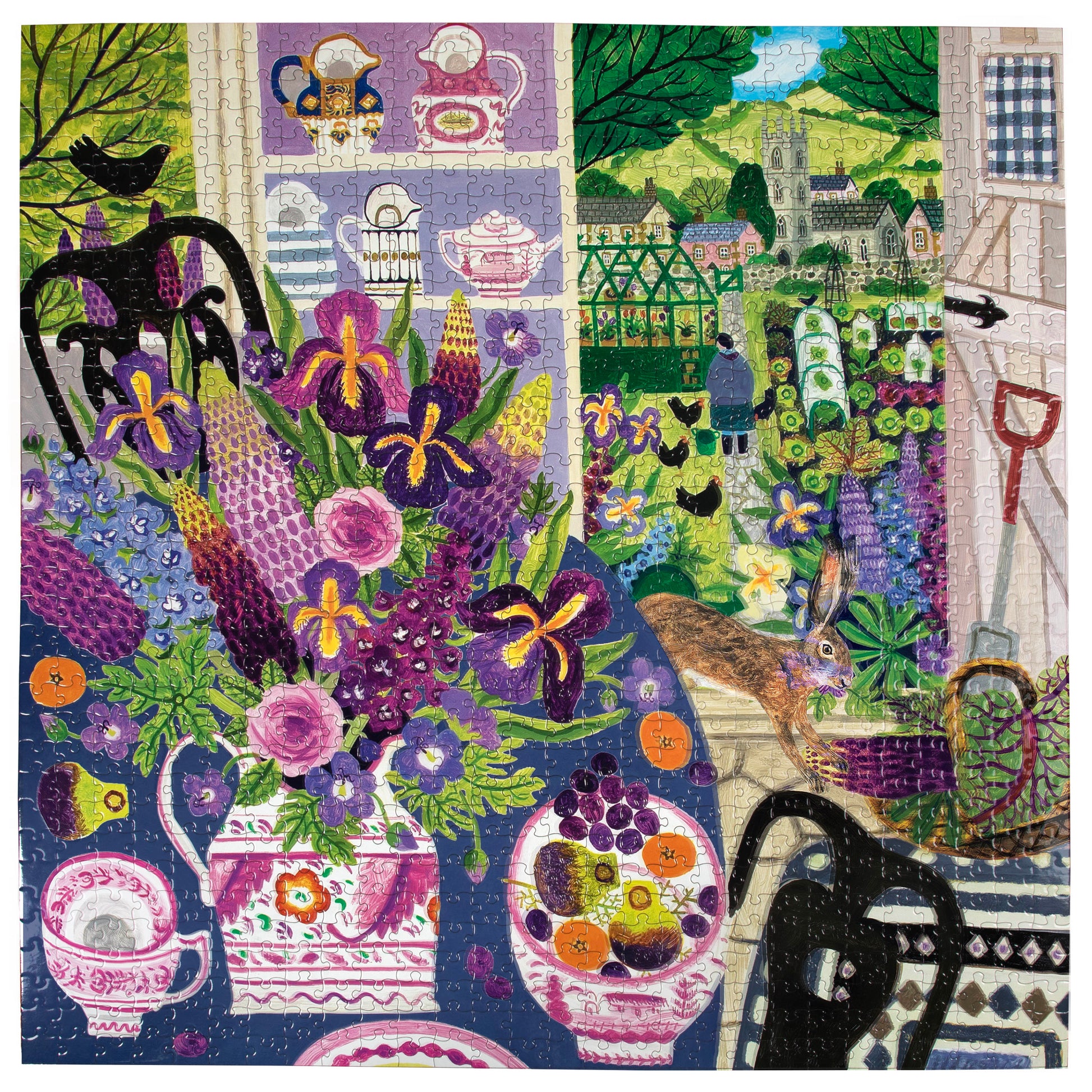 Lavender Kitchen 1000 Piece Jigsaw Puzzle | eeBoo Piece & Love Unique Gifts for Women