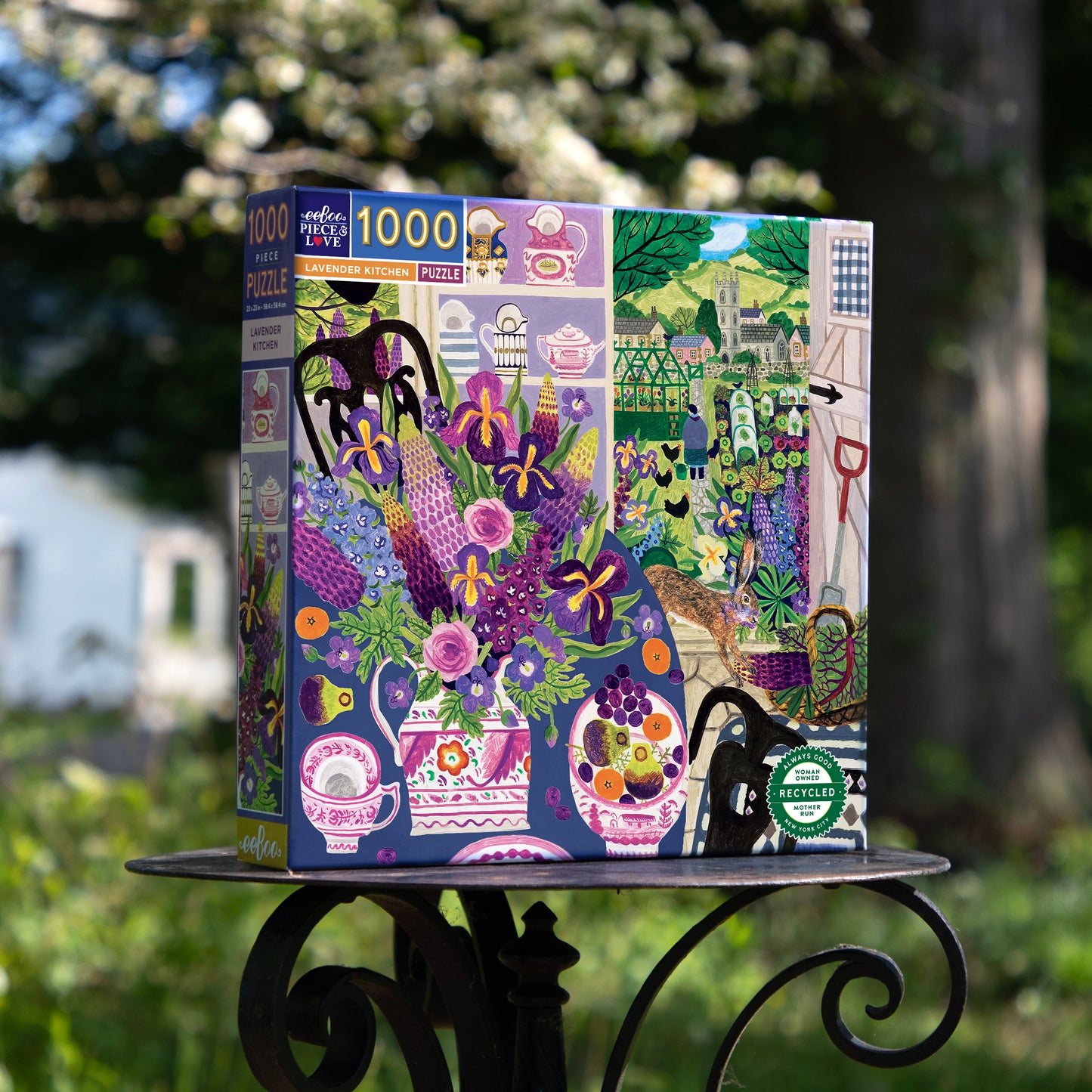 Lavender Kitchen 1000 Piece Jigsaw Puzzle | eeBoo Piece & Love Unique Gifts for Women