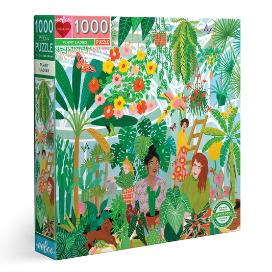 Plant Ladies Garden 1000 Piece Jigsaw Puzzle | eeBoo Piece & Love | Amazing Gifts for Plant Lovers