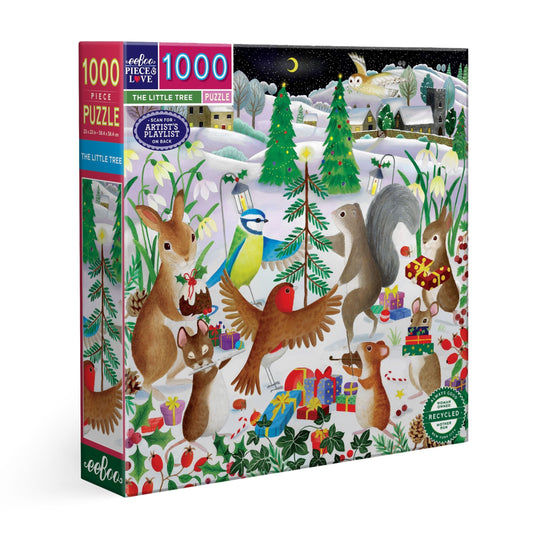 The Little Christmas Tree 1000 Piece Jigsaw Puzzle by eeBoo | Unique Fun Gifts