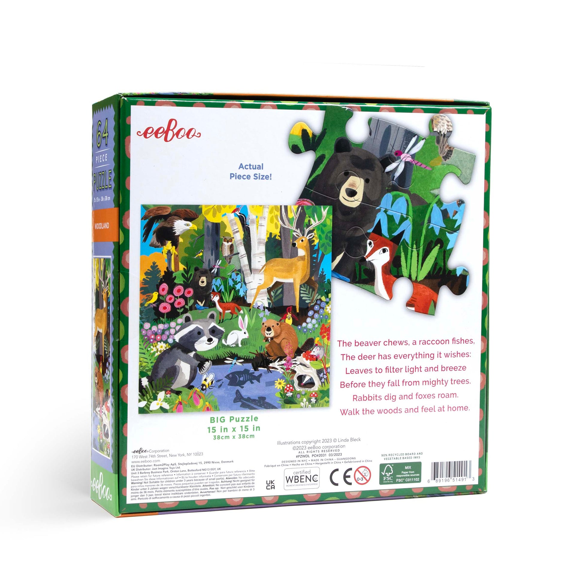 Woodland 64 Piece Puzzle | Unique Fun Gifts for Kids Ages 5+