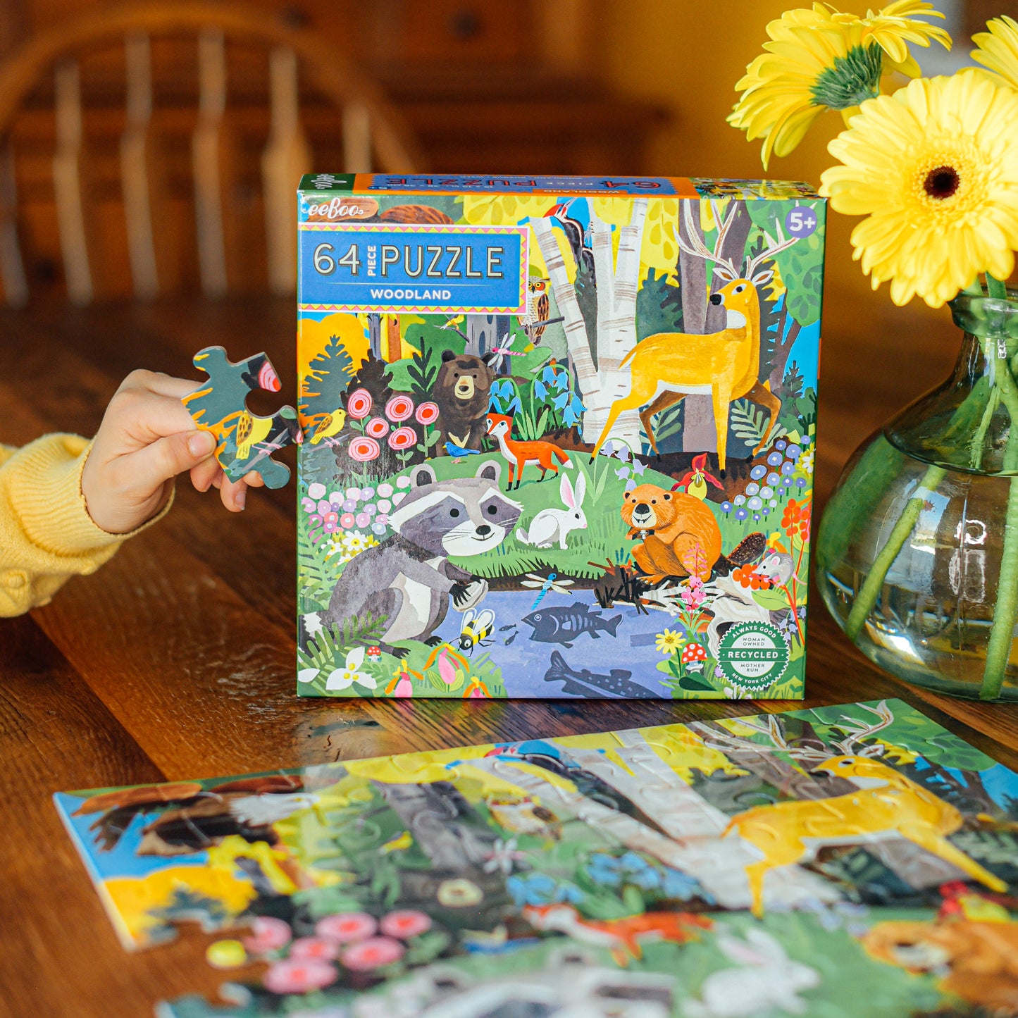 Woodland 64 Piece Puzzle | Unique Fun Gifts for Kids Ages 5+