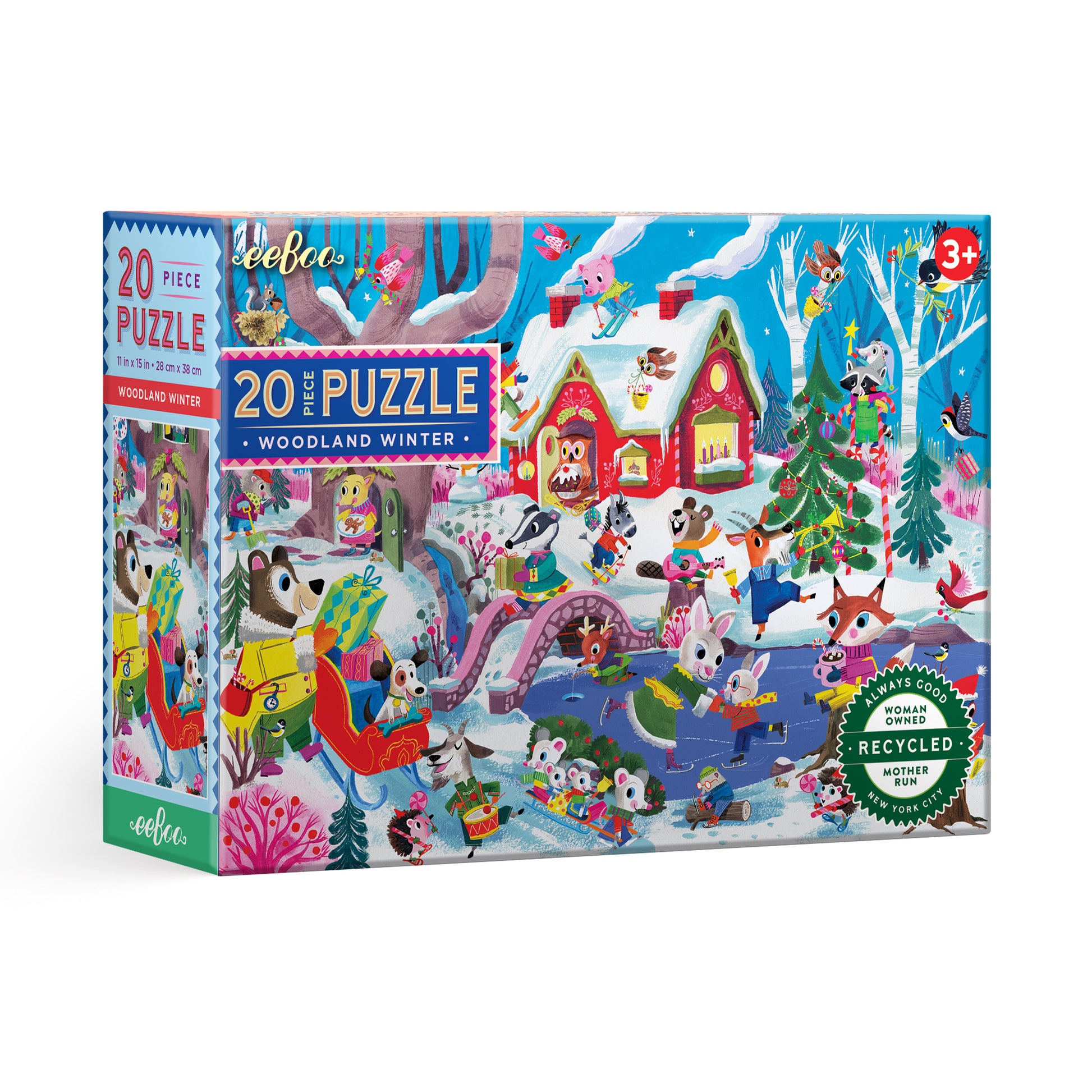 Woodland Winter 20 Piece Puzzle | Unique Fun Gifts for Kids Ages 3+