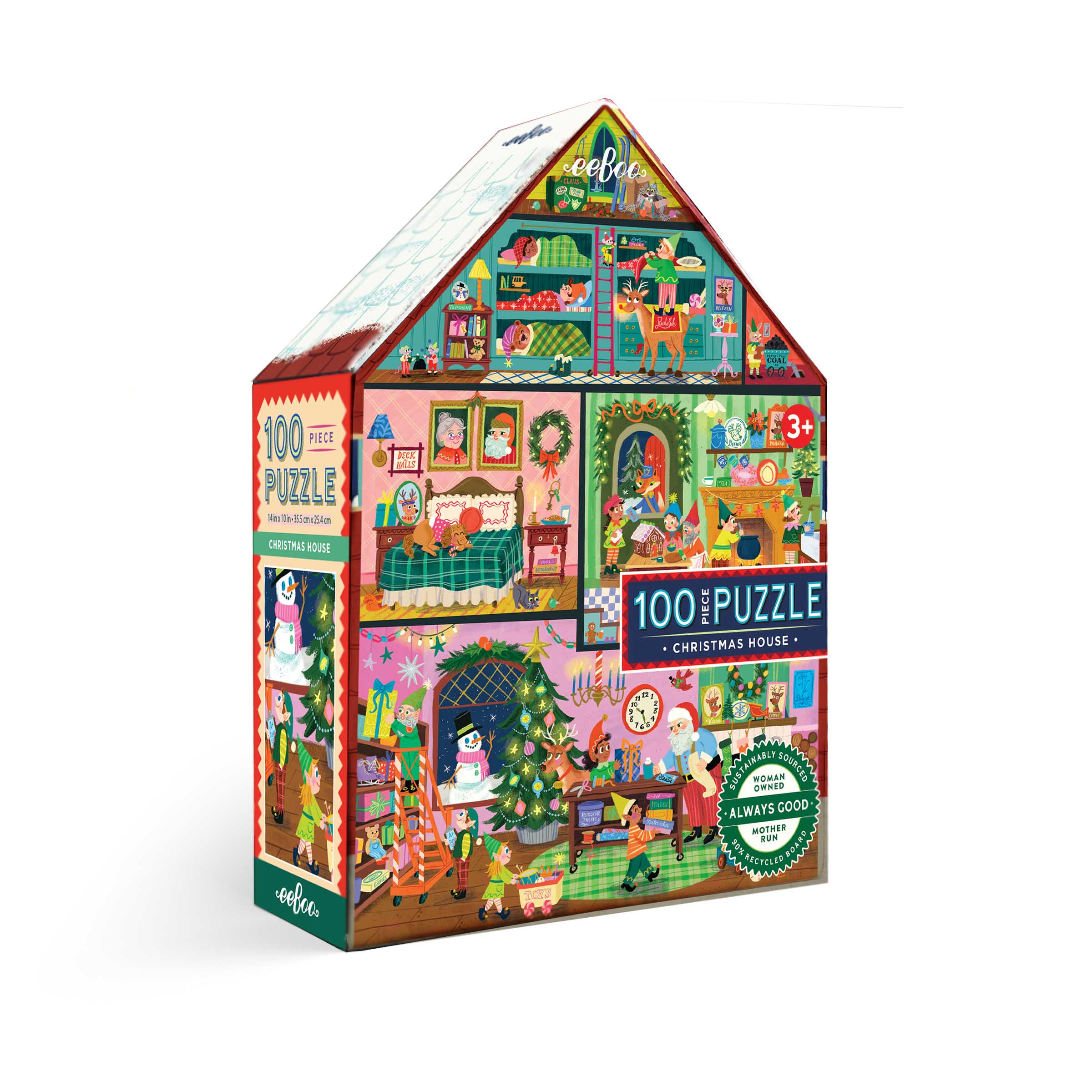 eeBoo 100 Piece Jigsaw Puzzles for Kids and Adults Makes a Great Gift