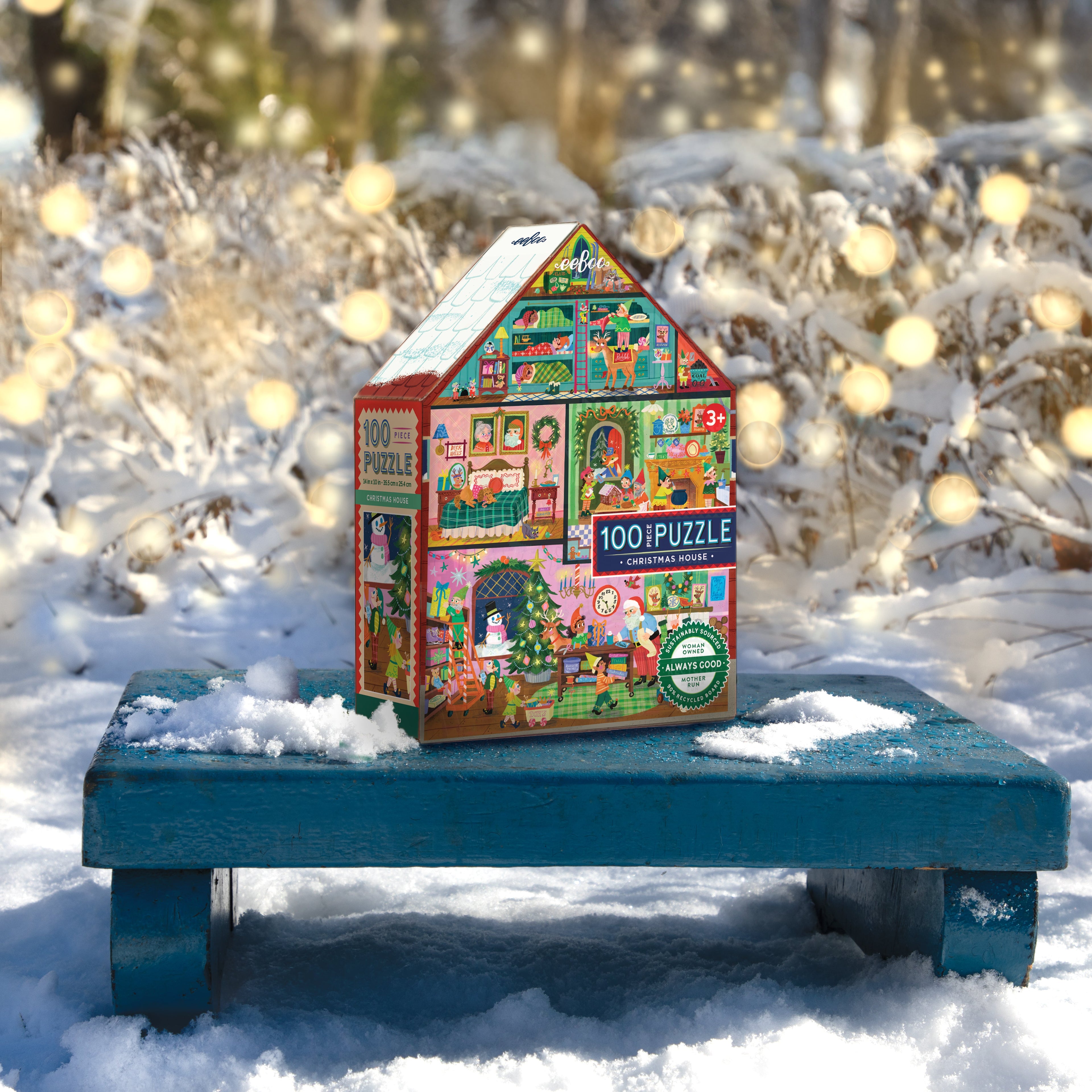 Christmas House 100 Piece Puzzle