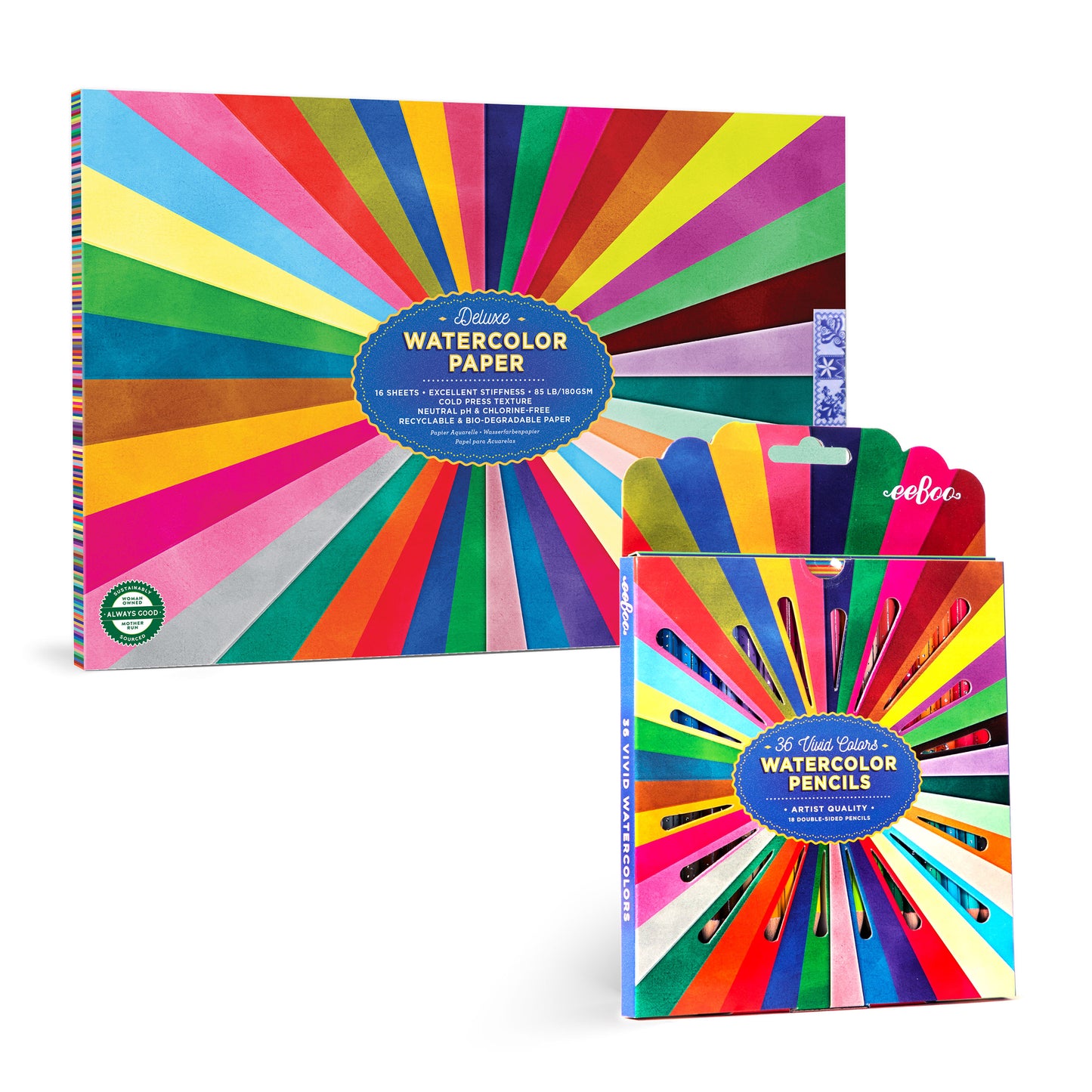 Rainbow Watercolor Pencil Bundle