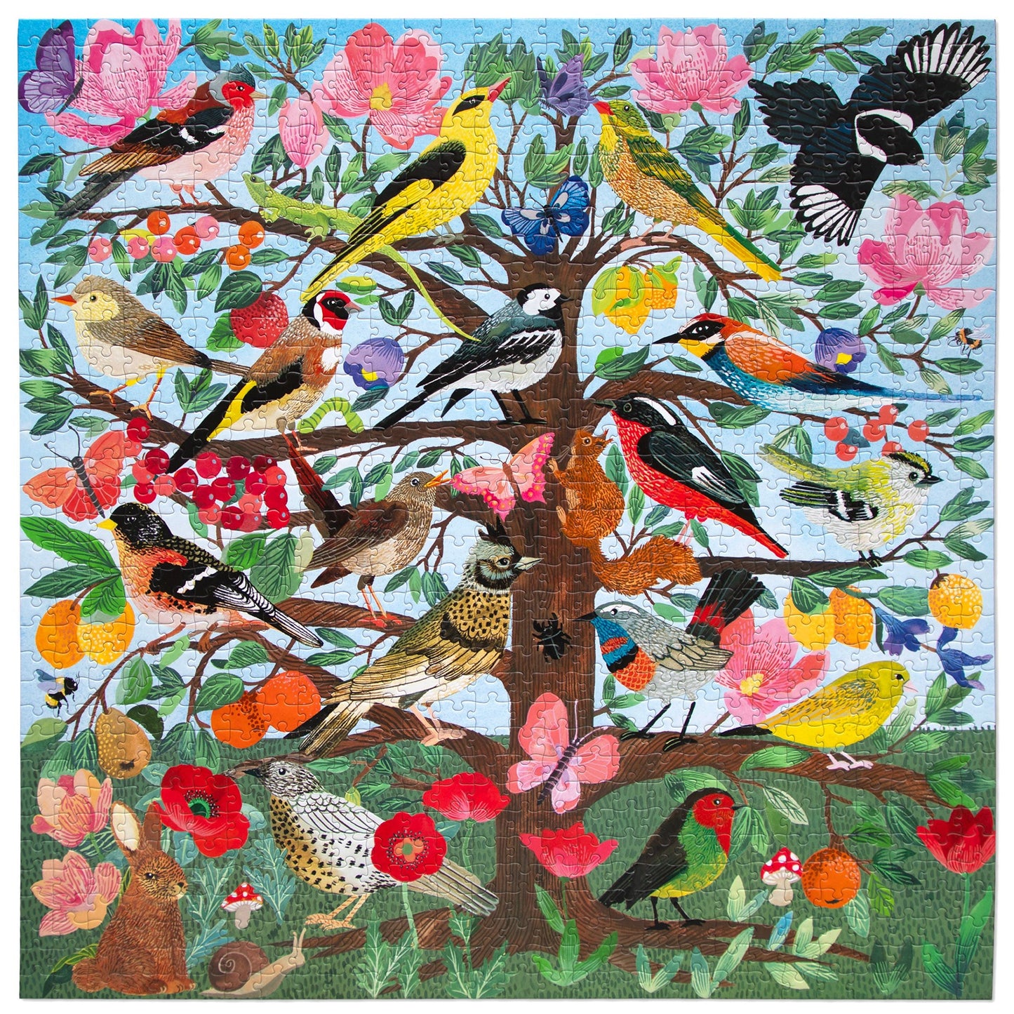 French Medieval Songbirds 1000 Piece Puzzle