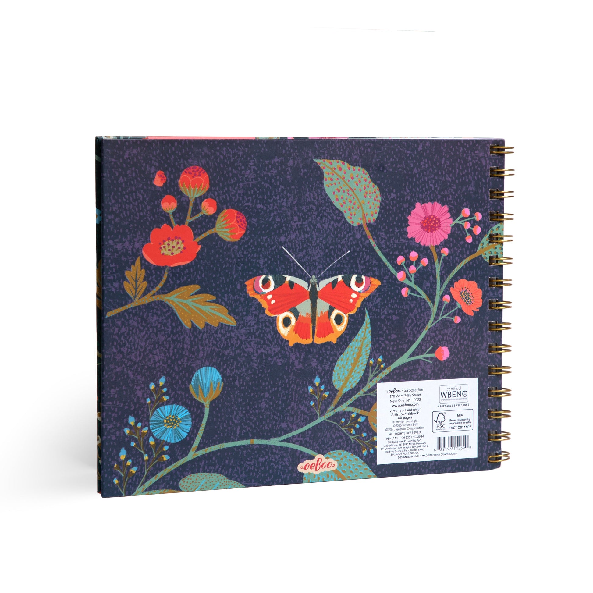 Victoria's Hardcover Artist Sketchbook by eeBoo | Unique Beautiful Gifts