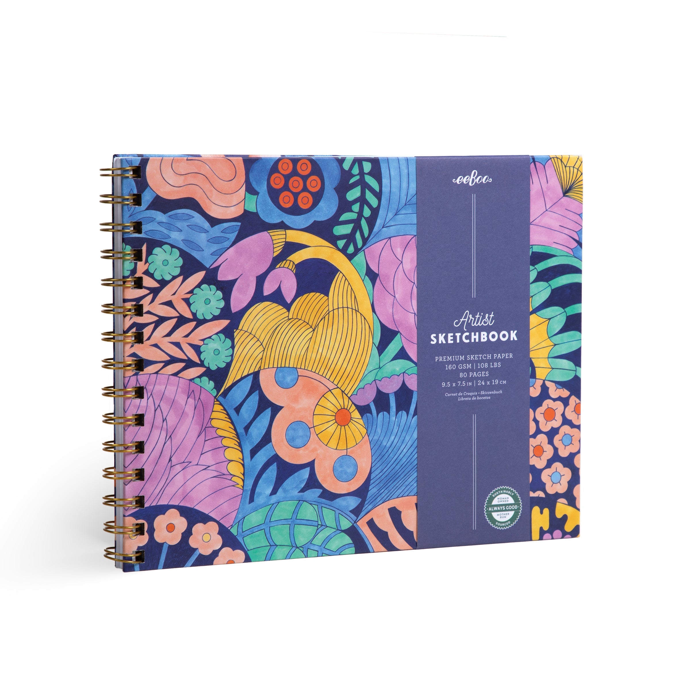 Cecilia's Hardcover Artist Sketchbook by eeBoo | Unique Beautiful Gifts