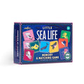 Children's memory and matching game box titled 'Little Sea Life' by eeBoo
