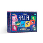 Children's memory and matching game box titled 'Little Sea Life' by eeBoo