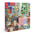 Puzzle box with a colorful illustration of a kitchen scene by eeBoo
