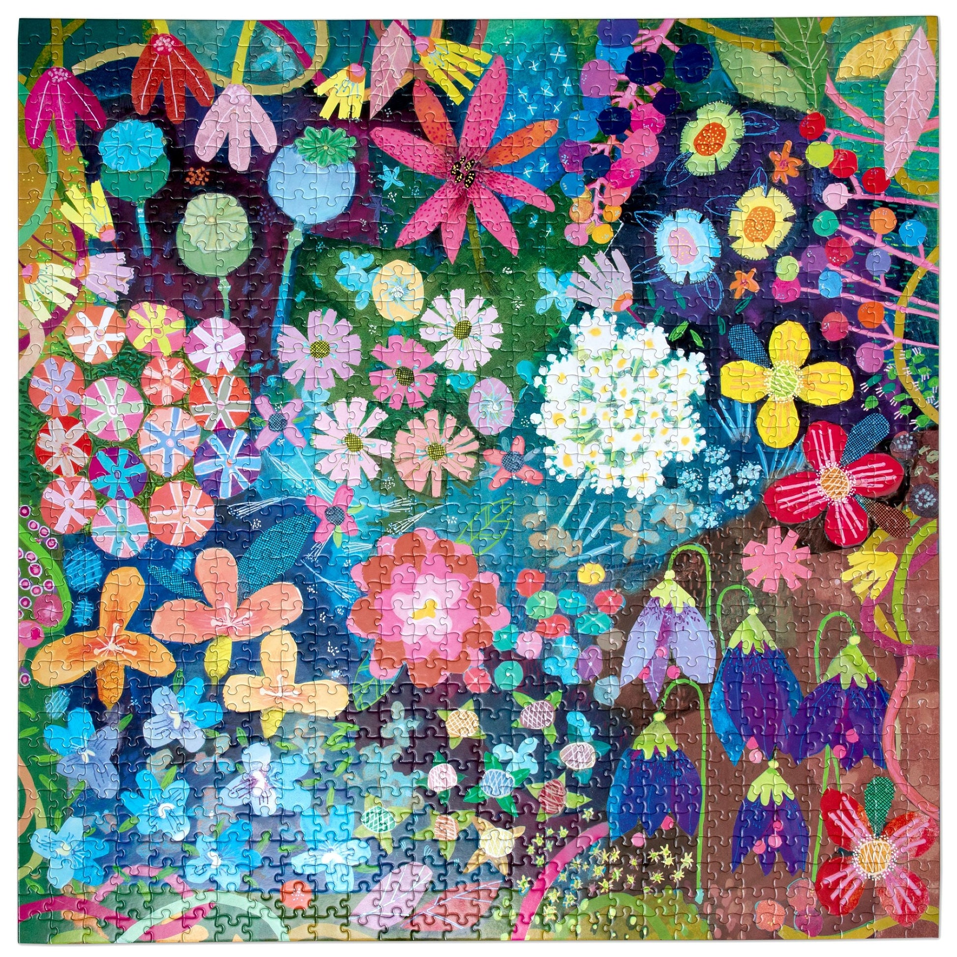 Seeds & Flowers 1000 Piece Puzzle by eeBoo | Unique Beautiful Gifts