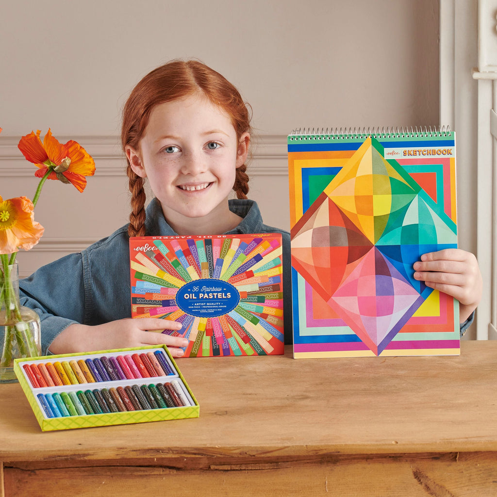 Rainbow 36 Oil Pastels by eeBoo | Unique Fun Gifts