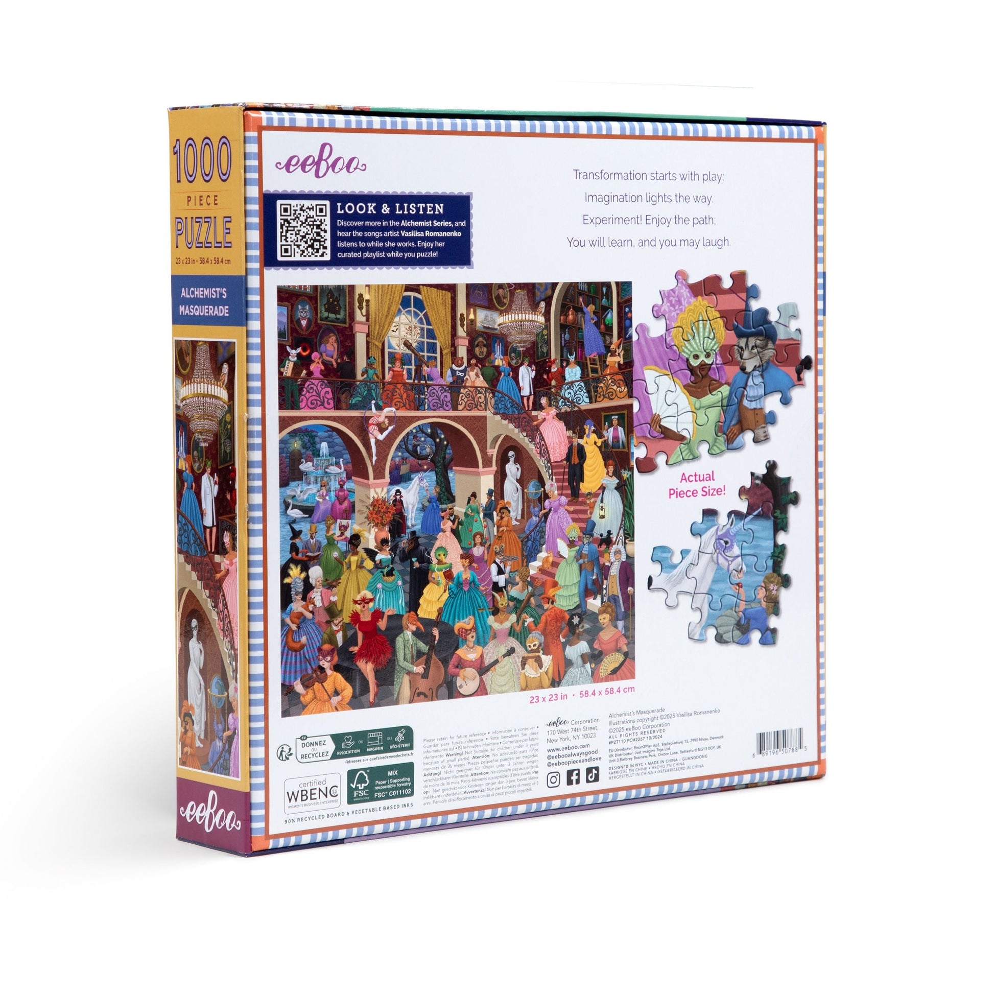 Alchemist's Masquerade 1000 Sq Jigsaw Puzzle by eeBoo | Unique Beautiful Gifts