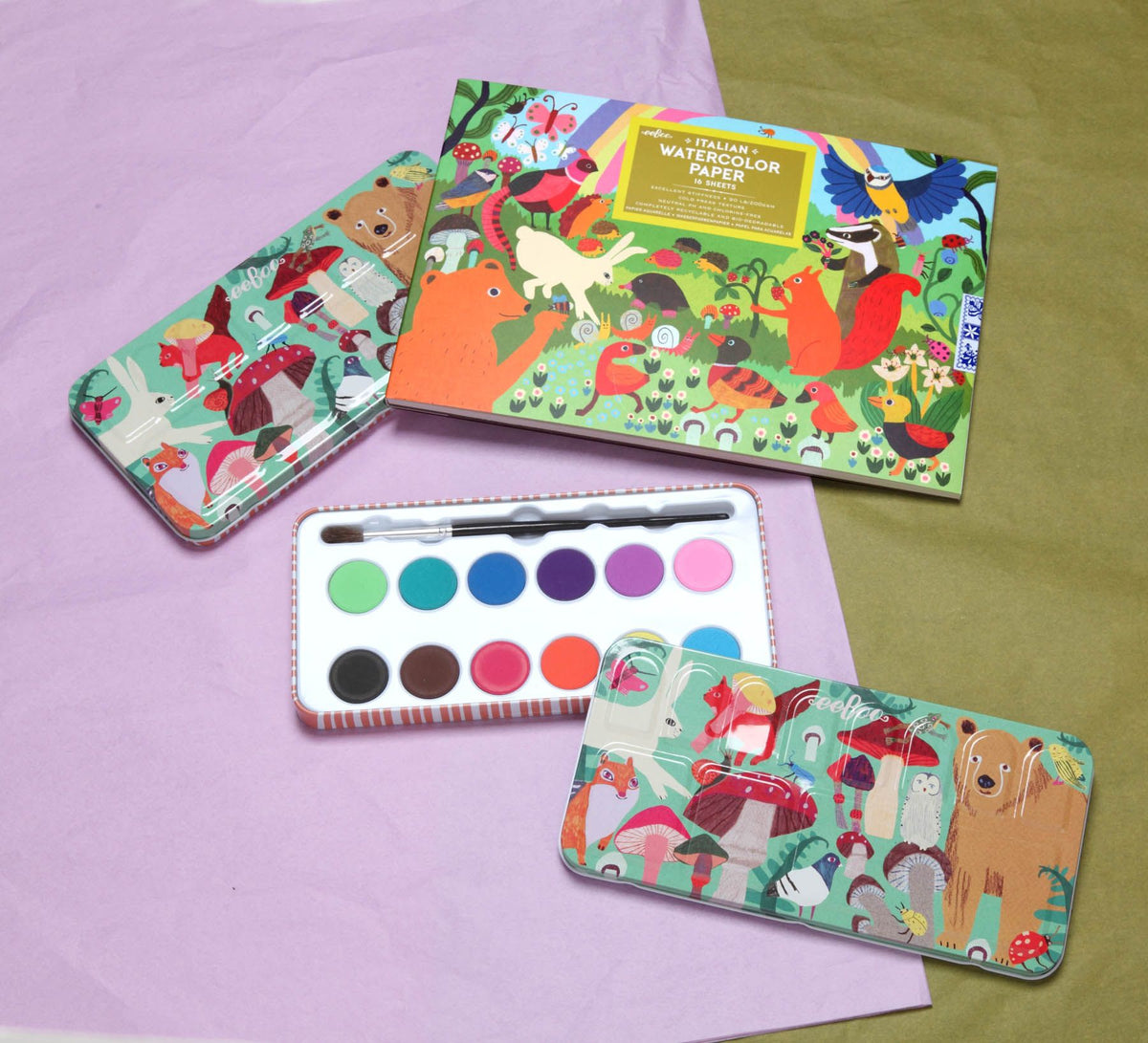 Woodland Rainbow Watercolor Pad