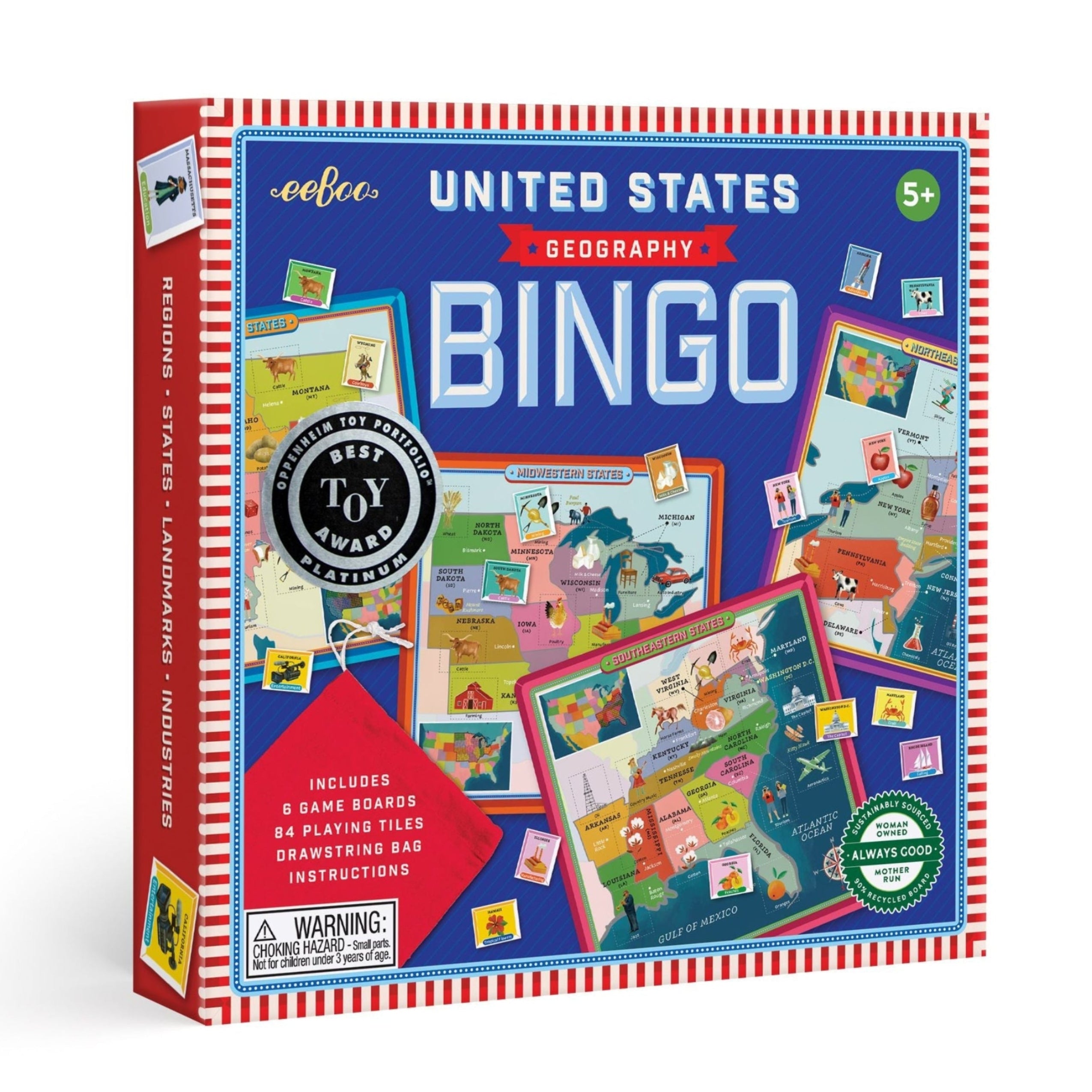 USA Geography Bingo – eeBoo