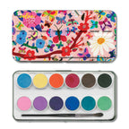 Butterflies 12 Watercolors Tin |  Gifts by eeBoo