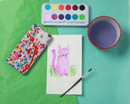Butterflies 12 Watercolors Tin |  Gifts by eeBoo