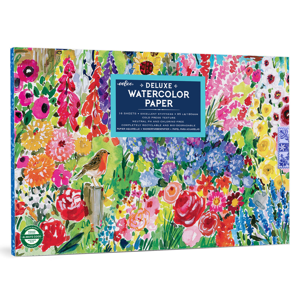 Seaside Garden Watercolor Pad | Unique Great Gifts for Kids & Adults