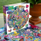 Paradise Garden 500 Round Puzzle by eeBoo | Unique Beautiful Gifts