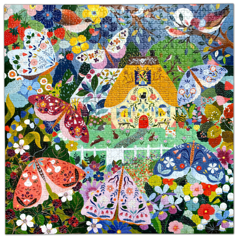 Cottage at Dusk 1000 Piece Puzzle by eeBoo | Unique Beautiful Gifts