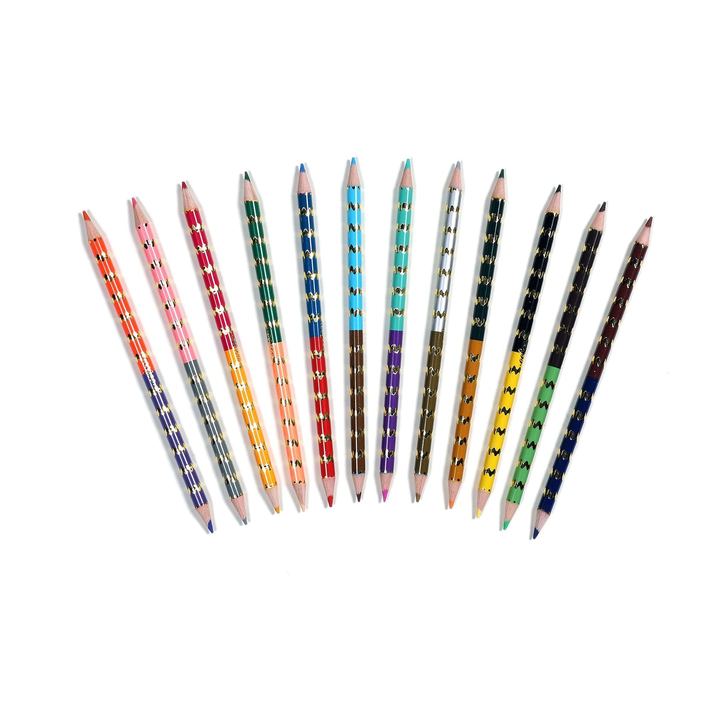 Mushroom 12 Double Sided Color Pencils by eeBoo | Unique Fun Gifts